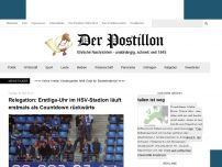 Bild zum Artikel: Relegation: Erstliga-Uhr im HSV-Stadion läuft erstmals als Countdown rückwärts