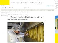 Bild zum Artikel: Lebensmittelverschwendung: EU-Staaten wollen Haltbarkeitsdatum für Nudeln abschaffen