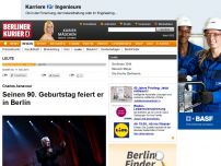 Bild zum Artikel: Charles Aznavour - Seinen 90. Geburtstag feiert er in Berlin