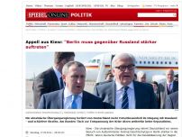 Bild zum Artikel: Appell aus Kiew: 'Berlin muss gegenüber Russland stärker auftreten'