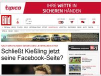 Bild zum Artikel: Nach Online-Drohungen - Schließt Kießling jetzt seine Facebook-Seite?
