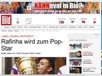 Bild zum Artikel: Bayern feiern mit Fans - Rafinha wird zum Pop-Star