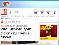 Bild zum Artikel: Vier Tätowierungen, die uns zu Tränen rühren