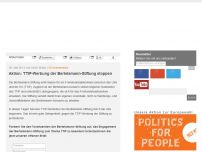 Bild zum Artikel: Aktion: TTIP-Werbung der Bertelsmann-Stiftung stoppen