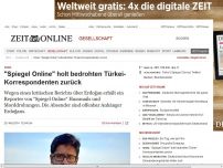 Bild zum Artikel: Soma: 
			  'Spiegel Online' holt bedrohten Türkei-Korrespondenten zurück