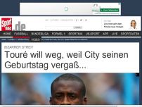 Bild zum Artikel: Touré will weg, weil City seinen Geburtstag vergaß... Bizarrer Streit in der englischen Premier League! Es geht um Yaya Touré, Manchester City – und offenbar fehlende Glückwünsche zum Geburtstag... »