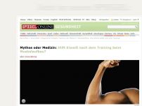 Bild zum Artikel: Mythos oder Medizin: Hilft Eiweiß nach dem Training beim Muskelaufbau?