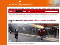 Bild zum Artikel: Soma-Proteste: Istanbuler Polizei schießt Demonstranten in den Kopf