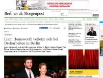 Bild zum Artikel: Prominente: Liam Hemsworth verletzt sich bei Dreharbeiten in Berlin