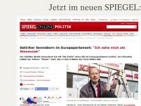 Bild zum Artikel: Satiriker Sonneborn im Europaparlament: 'Ich sehe mich als Stimmvieh'