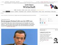 Bild zum Artikel: Rentenpapst Ruland tritt aus der SPD aus