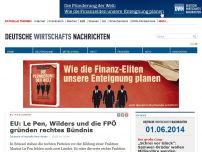 Bild zum Artikel: EU: Le Pen, Wilders und die FPÖ gründen rechtes Bündnis