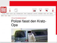 Bild zum Artikel: 170 Autos beschädigt - Polizei fahndet nach dem Kratz-Opa!