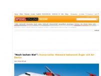 Bild zum Artikel: 'Noch lachen Sie!': Humorvoller Steward bekommt Ärger mit Air Berlin