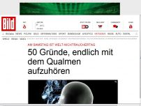 Bild zum Artikel: Welt-Nichtrauchertag - 50 Gründe, endlich mit dem Qualmen aufzuhören