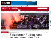 Bild zum Artikel: Salzburger Fußballfans lassen gute, alte Zeit hochleben