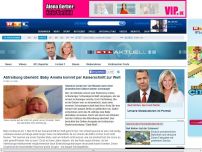 Bild zum Artikel: Mutter plagen Schuldgefühle Baby Amelia überlebte die Abtreibung