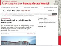 Bild zum Artikel: Verteidigungsministerium: 
			  Bundeswehr will soziale Netzwerke überwachen