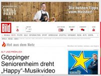 Bild zum Artikel: Alt und fröhlich - Göppinger Seniorenheim dreht „Happy“-Musikvideo
