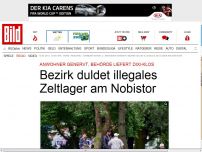 Bild zum Artikel: Anwohner genervt - Bezirk duldet illegales Zeltlager am Nobistor