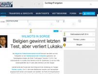 Bild zum Artikel: Belgien gewinnt letzten Test, aber verliert Lukaku