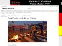 Bild zum Artikel: Proteste vor der Fußball-WM: São Paulo versinkt im Chaos