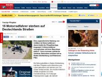 Bild zum Artikel: Traurige Pfingsten - 15 Motorradfahrer sterben auf Deutschlands Straßen
