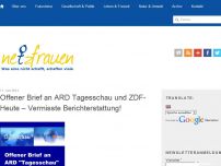 Bild zum Artikel: Offener Brief an ARD Tagesschau und ZDF-Heute – Vermisste Berichterstattung!