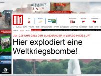 Bild zum Artikel: Fliegerbombe in Leipzig gesprengt
