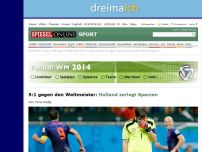 Bild zum Artikel: Fußball-WM: Fünf Tore gegen den Weltmeister - Holland zerlegt Spanien