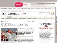 Bild zum Artikel: 'Götzendienst am Geld': Papst geißelt den Kapitalismus