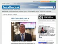 Bild zum Artikel: Deutschlandfunk | Interview | Gauck: 'Auch zu Waffen greifen'