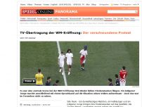 Bild zum Artikel: TV-Übertragung der WM-Eröffnung: Der verschwundene Protest