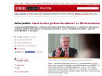 Bild zum Artikel: Außenpolitik: Gauck warnt vor pauschalem Nein zu Militäreinsätzen