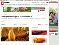 Bild zum Artikel: Trickserei der Fast-Food-Ketten: So eklig sehen Burger in Wirklichkeit aus