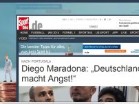 Bild zum Artikel: Diego Maradona: „Deutschland macht Angst!“ Nach dem deutschen Traumstart verneigt sich auch Argentinien-Legende Diego Maradona vor dem DFB-Team: „Sie haben die Perfektion gestreift“. »
