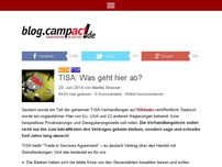 Bild zum Artikel: TISA: Was geht hier ab?