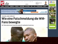 Bild zum Artikel: Wie eine Falschmeldung die WM-Fans bewegte Die Fußball-Welt trauerte mit dem weinenden Geoffroy Serey Die – bis der Ivorer selbst die Welle des Mitgefühls stoppte. Wie eine Falschmeldung die WM bewegte. »