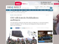 Bild zum Artikel: Syrien-Heimkehrer: CDU will deutsche Dschihadisten ausbürgern