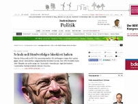 Bild zum Artikel: Europaparlament: Schulz soll Aufklärung eines Korruptionsfall blockiert haben