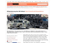 Bild zum Artikel: Militarisierung der US-Polizei: Dein Freund und Panzerfahrer