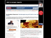 Bild zum Artikel: Bundesbank-Reserven: Bundesregierung will Gold in den USA lassen