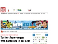 Bild zum Artikel: Twitter-Ärger wegen WM-Konferenz in ARD