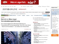 Bild zum Artikel: Österreich: 
			  Gericht in Wien kippt Vorratsdatenspeicherung