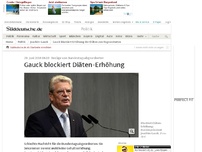 Bild zum Artikel: Bezüge von Bundestagsabgeordneten: Gauck blockiert Diäten-Erhöhung