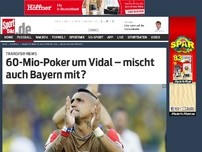 Bild zum Artikel: 60-Mio-Poker um Vidal – mischt auch Bayern mit? Spannende Transfer-News zu Arturo Vidal, James Rodriguez, Paul Pogba, Raheem Sterling, Alexis Sanchez, Loic Remy und vielen mehr. »