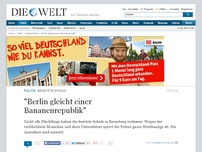 Bild zum Artikel: Besetzte Schule: 'Berlin gleicht einer Bananenrepublik'