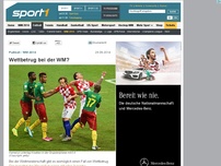 Bild zum Artikel: Wettbetrug bei der WM?