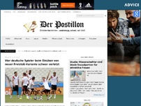 Bild zum Artikel: Vier deutsche Spieler beim Einüben von neuer Freistoß-Variante schwer verletzt