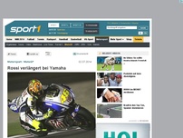 Bild zum Artikel: Rossi verlängert bei Yamaha